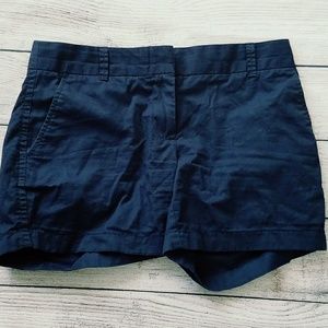 J. Crew Factory Navy Blue 5" Chino Shorts Sz 0